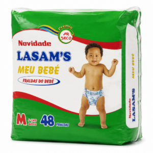 Fraldas Lasam's T3 5-11kg 48un